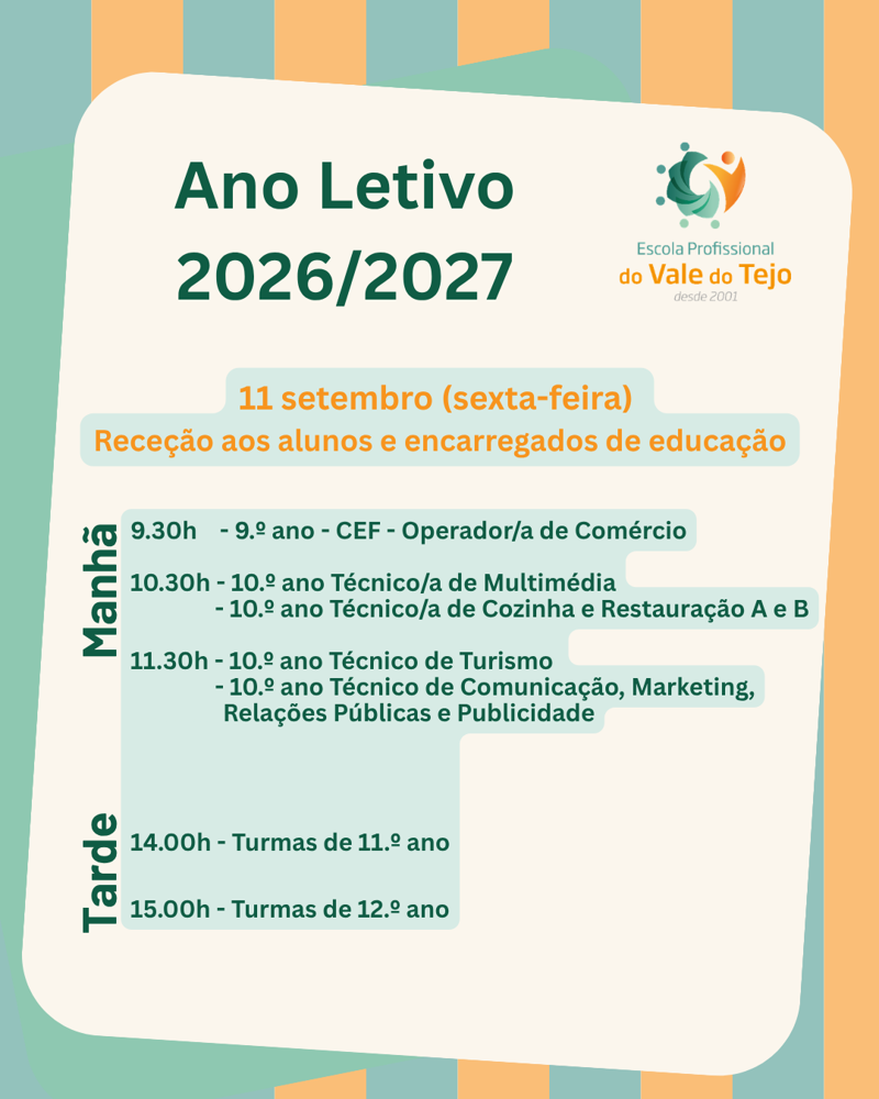 Receção aos Alunos e Encarregados de Educação