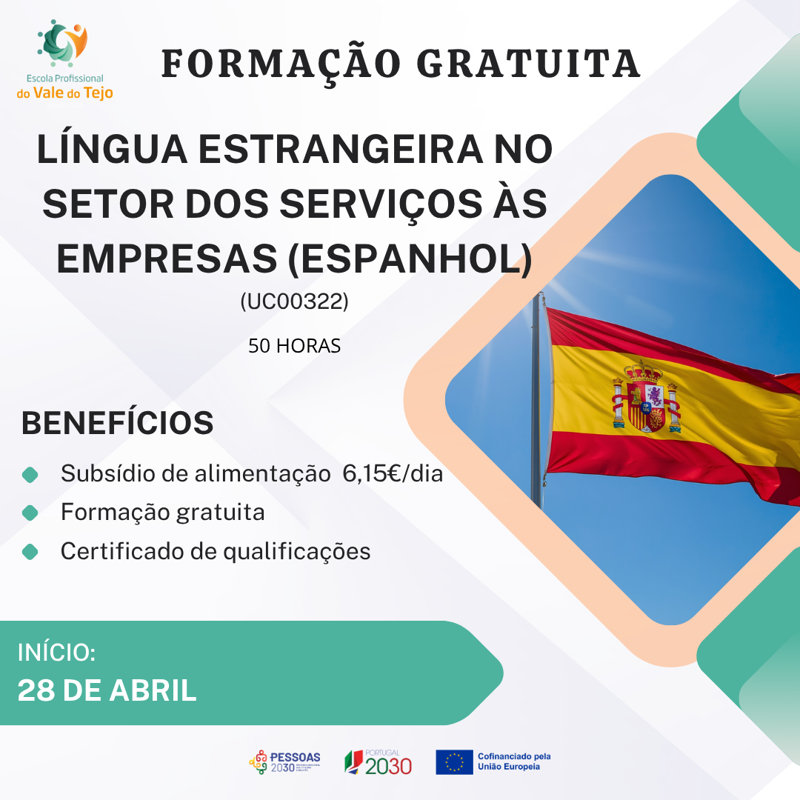 Espanhol - Interagir em língua estrangeira no setor dos serviços às empresas (UC00322)
