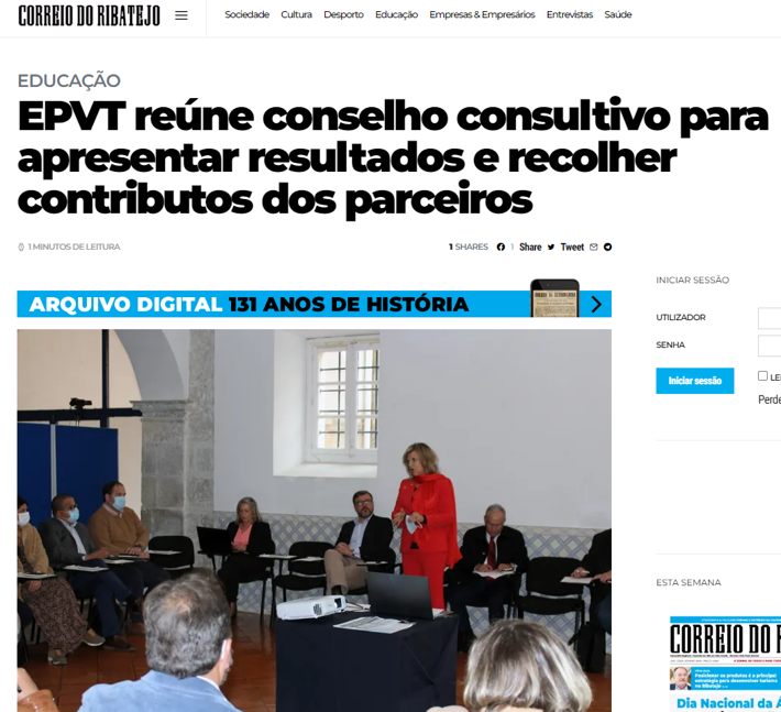 Reunião do Conselho Consultivo EPVT