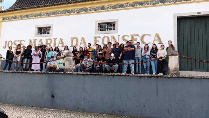 Alunos da EPVT Visitam Mercado do Livramento e Caves José Maria da Fonseca