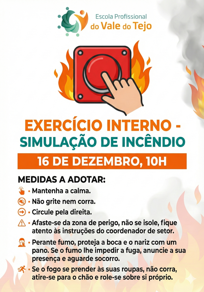 Exercício Interno de Simulação de Incêndio na EPVT 