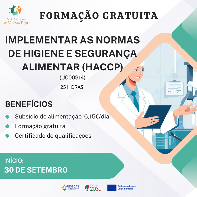 (UC00914) Implementar as normas de higiene e segurança alimentar (HACCP)